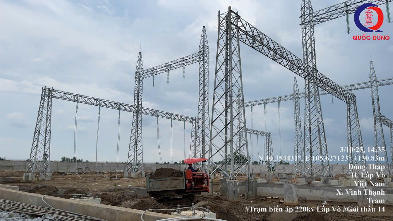 Trạm biến áp 220kV Lấp Vò & đường dây đấu nối Thốt Nốt - Lấp Vò